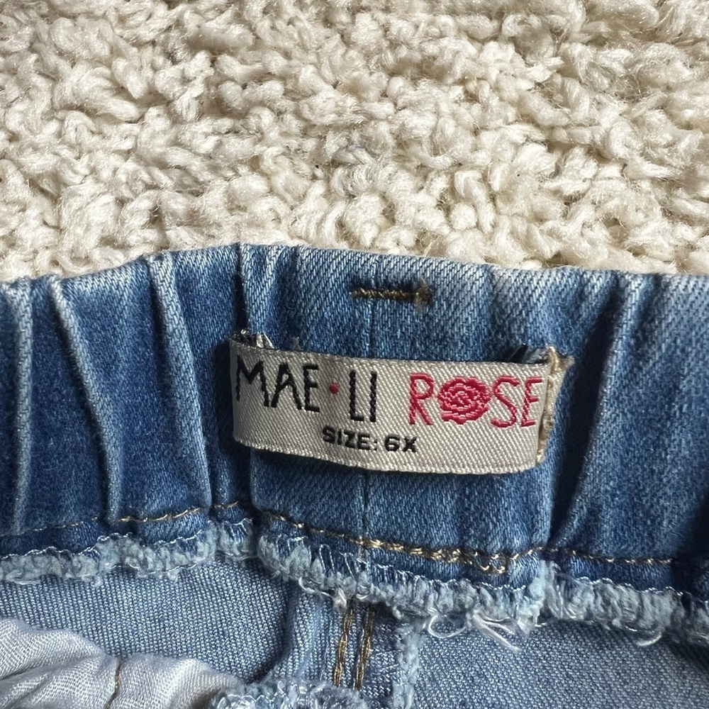 GIRLS MAE LI ROSE BEAUTIFUL SKINNY PULL ON JEANS SIZE 6X - Picture 10 of 16